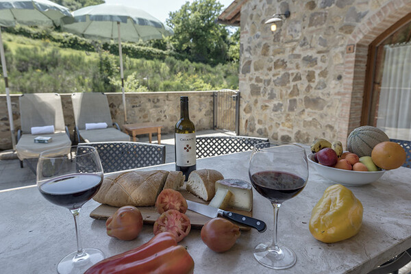 Toskana-Resort Ferienwohnung mit Pool und Therme bei San Gimignano 2 Personen