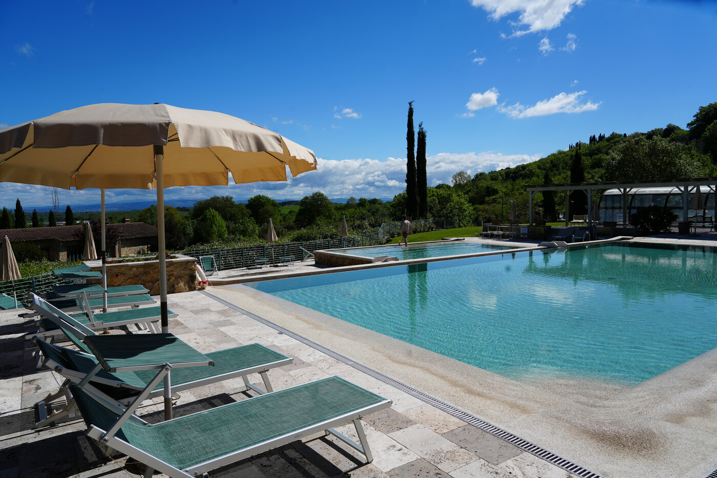 Toskana-Resort Ferienwohnung mit Pool und Therme bei San Gimignano 6 Personen