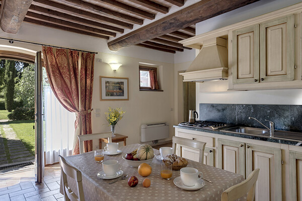 Toskana Ferienwohnung mit Wellness, Pool bei San Gimignano - Beispielbild FeWo EG