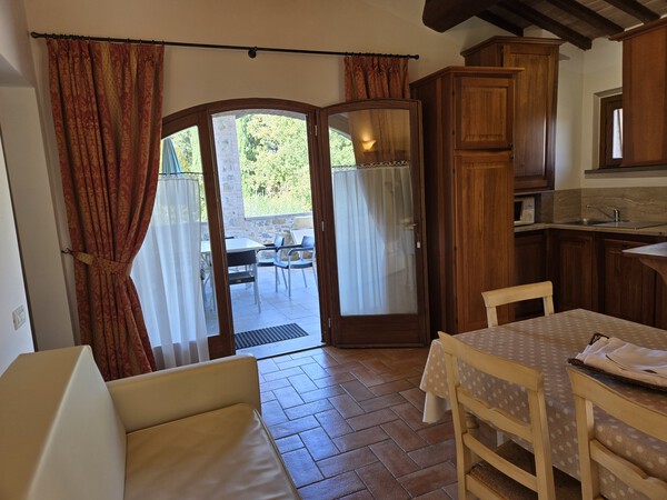 Toskana-Resort Ferienwohnung mit Pool und Therme bei San Gimignano 4 Personen