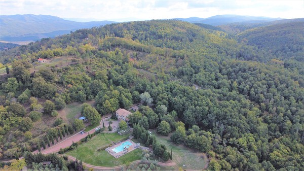 Luxusvilla Rivalto in der Toskana mit Spa-Pool und Sauna für bis zu 14 Personen