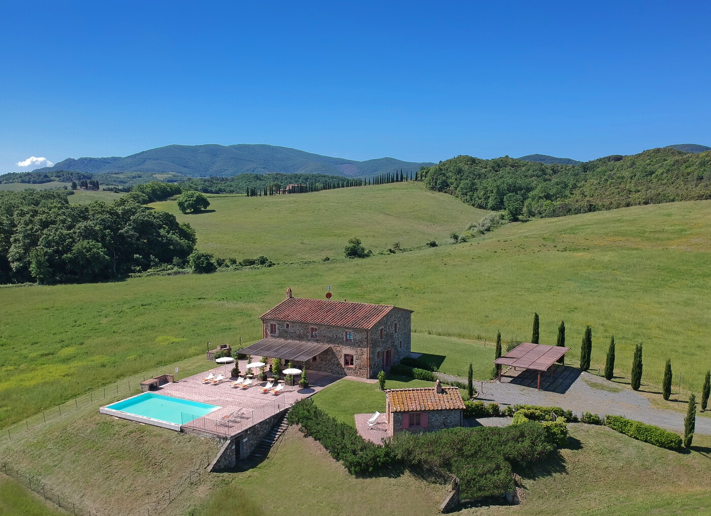 freistehendes Toskana-Ferienhaus mit Pool Alleinnutzung