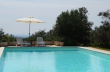 Toskana-Ferienwohnung mit Privatpool und Meerblick 