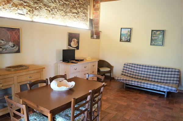 Ferienwohnung mit Meerblick in der Toskana