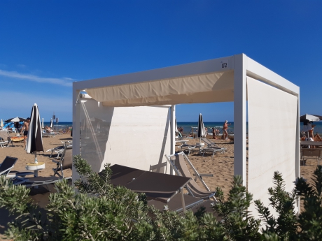 feiner Sandstrand Spiaggia di Bibione, Venetien
