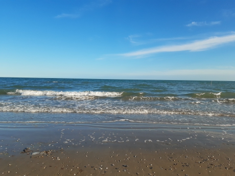 feiner Sandstrand Spiaggia Brussa, Venetien