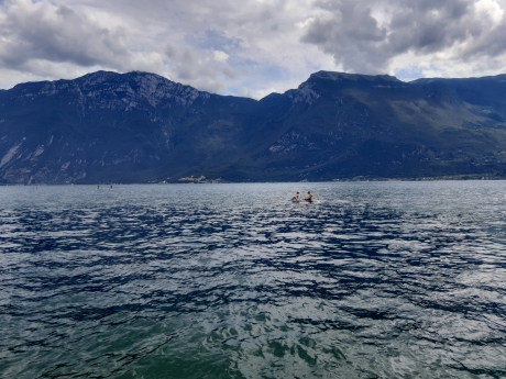 Steinstrand Limone sul Garda, Gardasee