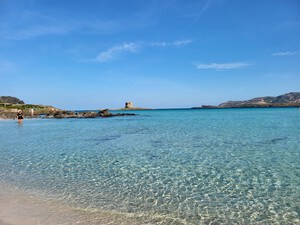 Spiaggia La Pelosa, feiner Sandstrand auf Sardinien<p></p>