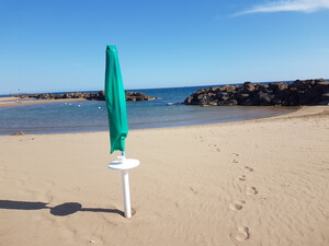 feiner Sandstrand Santa Severa, Latium