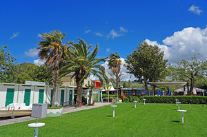 Riva Verde, Kiesstrand im Latium<p></p>