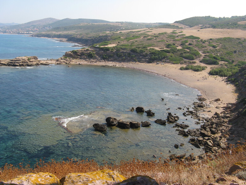 Sandstrand La Marinedda, Sardinien