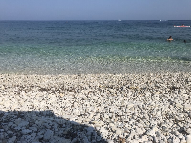 Kiesstrand Spiaggia di Capo Bianco, Toskana