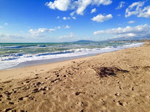 Sandstrand Eraclea Minoa, Sizilien