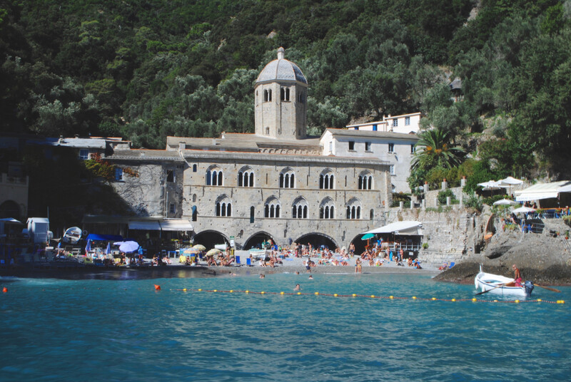Kiesstrand Bagni San Fruttuoso, Ligurien