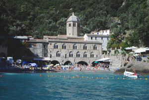 Kiesstrand Bagni San Fruttuoso, Ligurien