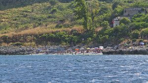 Kiesstrand Cala dell'Uzzo, Sizilien