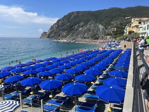Spiaggia di Fegina, Kiesstrand in Ligurien