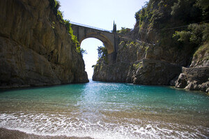 Kiesstrand Fiordo di Furore, Kampanien