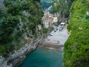 Fiordo di Furore, Kiesstrand in Kampanien
