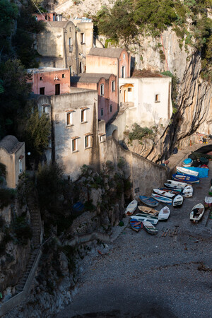 Fiordo di Furore, Kiesstrand in Kampanien