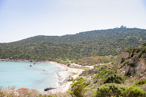 Spiaggia di Capo Carbonara - Cava Usai, Kiesstrand auf Sardinien