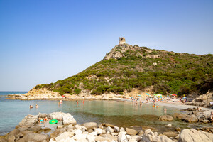 Cala Porto Giunco, feiner Sandstrand auf Sardinien