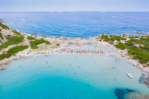 Sandstrand Punta Molentis, Sardinien