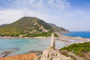 Punta Molentis, Sandstrand auf Sardinien