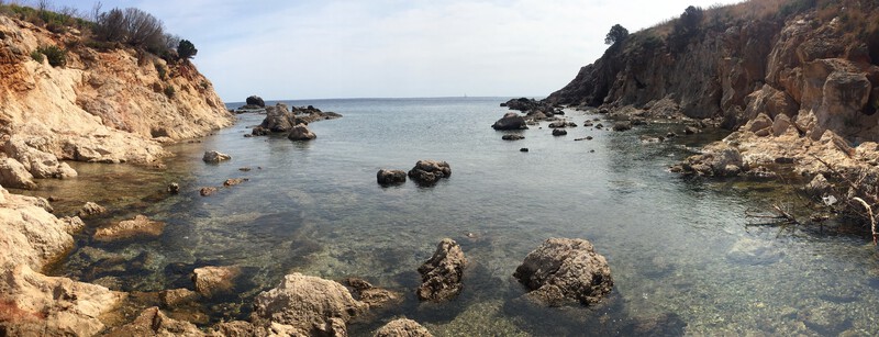 Steinstrand Cala Greca, Sardinien