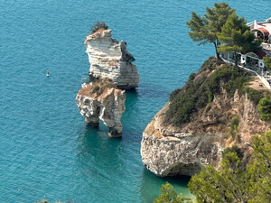 Baia dei Mergoli o delle Zagare, Kiesstrand in Apulien