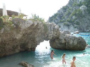 Marina Piccola, Kiesstrand in Kampanien