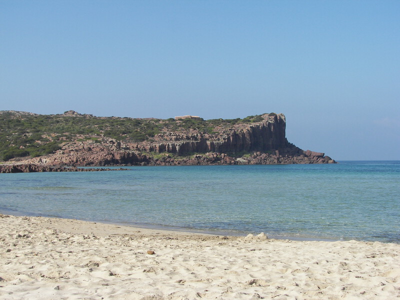 Sandstrand Spiaggia La Caletta, Sardinien