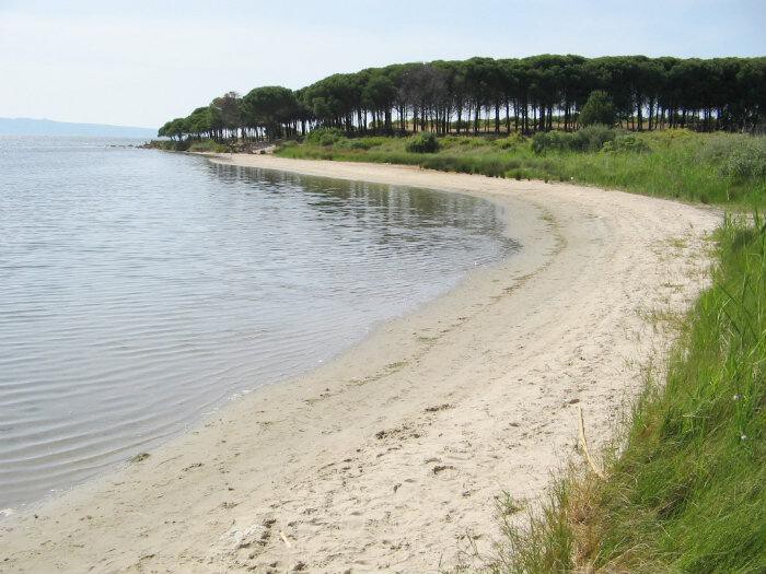 feiner Sandstrand Spiaggia di Corongiuali, Sardinien