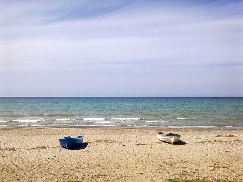 Sandstrand Spiaggia di Campofelice di Roccella, Sizilien