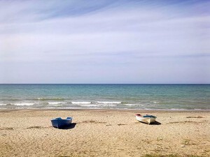 Sandstrand Spiaggia di Campofelice di Roccella, Sizilien