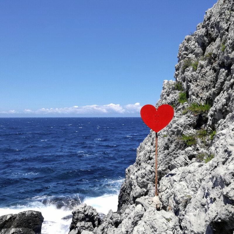 Steinstrand Tre Piscine Cala del Cuore, Sizilien