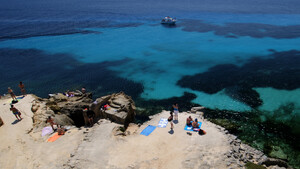 Steinstrand Spiaggia Bue Marino, Sizilien