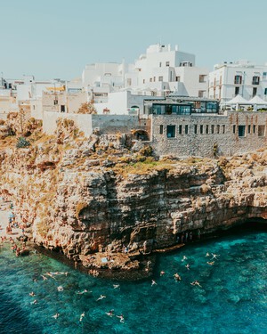 Lama Monachile, Kiesstrand in Apulien