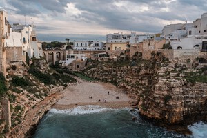 Lama Monachile, Kiesstrand in Apulien