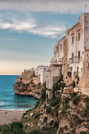 Lama Monachile, Kiesstrand in Apulien