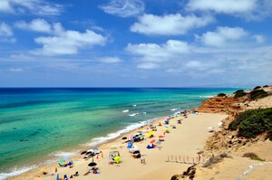 Sandstrand Spiaggia di Scivu, Sardinien