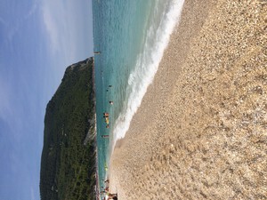 Spiaggia di San Michele, Kiesstrand in Marken
