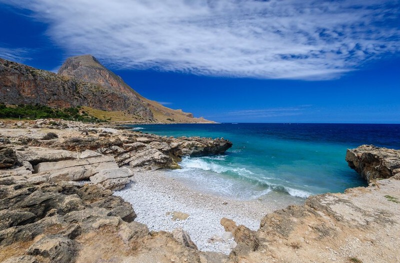 Sandstrand Spiaggia di Scaru Brucia, Sizilien