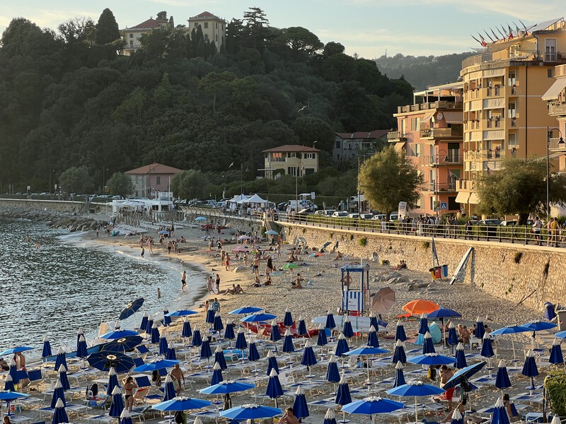 Sandstrand Venere Azzurra, Ligurien
