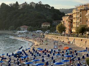 Sandstrand Venere Azzurra, Ligurien