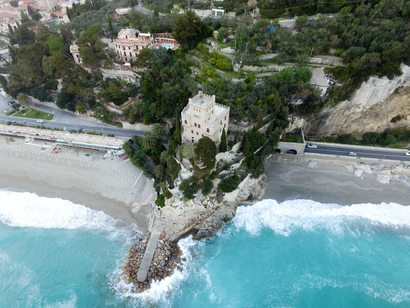 Sandstrand Spiaggia libera del Castelletto, Ligurien