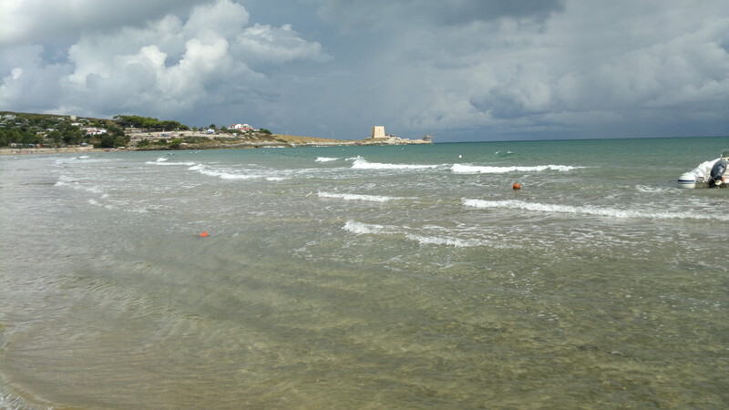 Sandstrand Spiaggia di Bescile (Manacore), Apulien
