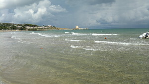 Sandstrand Spiaggia di Bescile (Manacore), Apulien