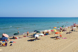 Sandstrand Spiaggia di Lido di Noto, Sizilien