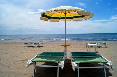 feiner Sandstrand Feniglia, Toskana